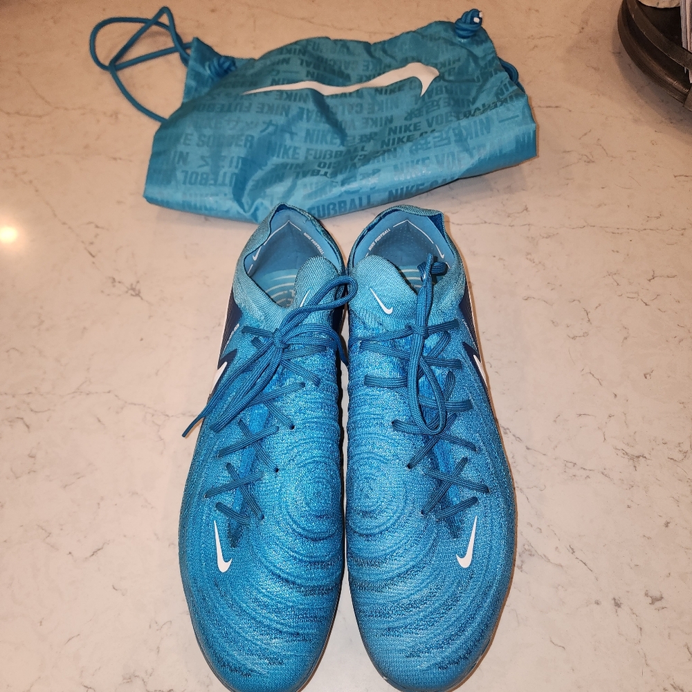 Nike Phantom GX 2 Elite FG Men's Soccer Cleats Blue Fury/White 11.5